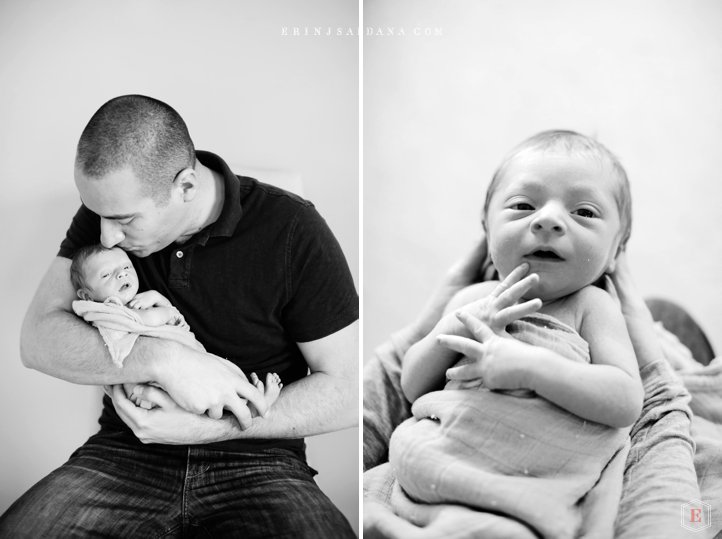 Newborn portrait and family session in brentwood