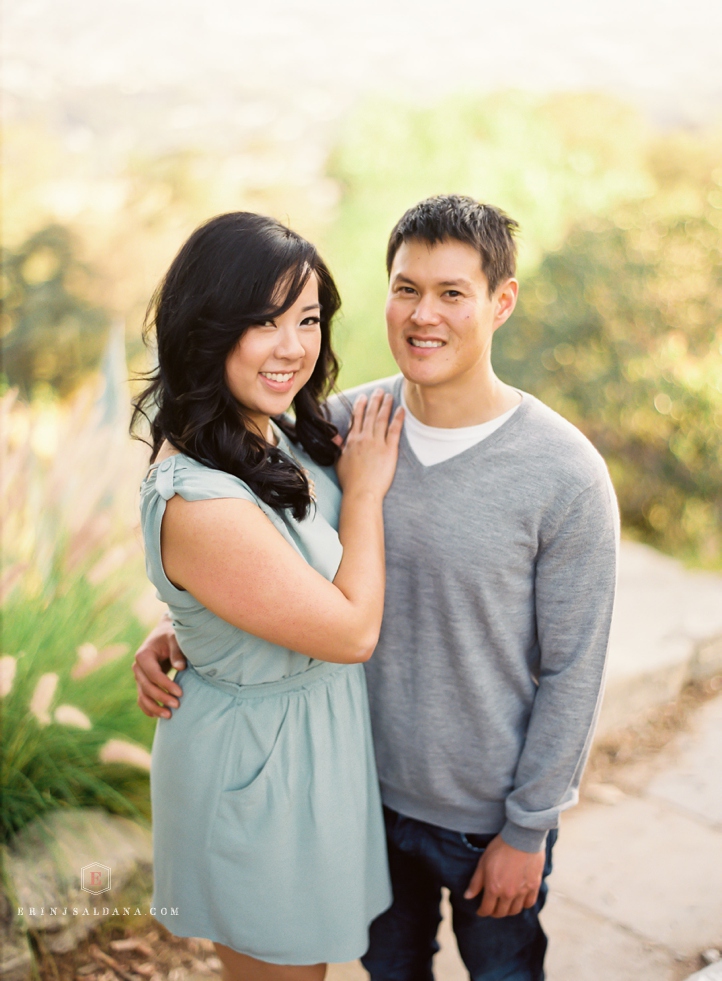 Los Angeles Engagement Session at Griffith Park Observatory at Golden Hour
