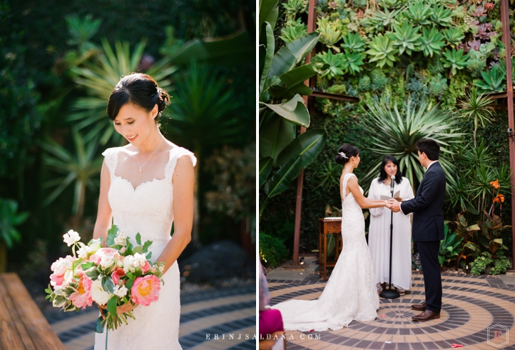 Dowtown Los Angeles Wedding Ceremony & Reception at Marvimon Film Photography