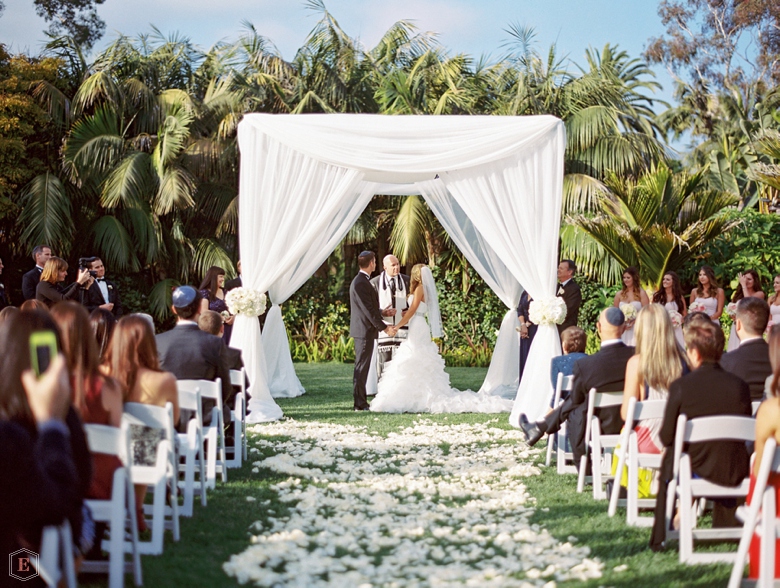 Elegant Jewish Destination Wedding Ceremony at the Four Seasons Biltmore Santa Barbara
