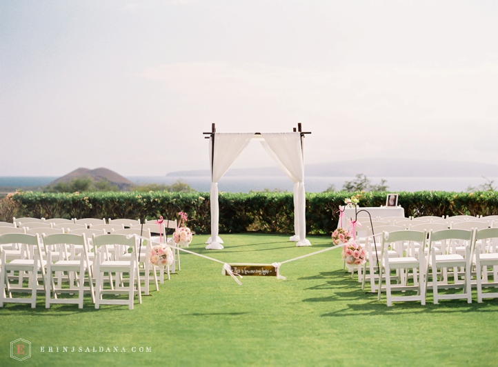 Destination Wedding in Maui Hawaii at Gannon's Restaurant Molokini Lookout with Film Photography