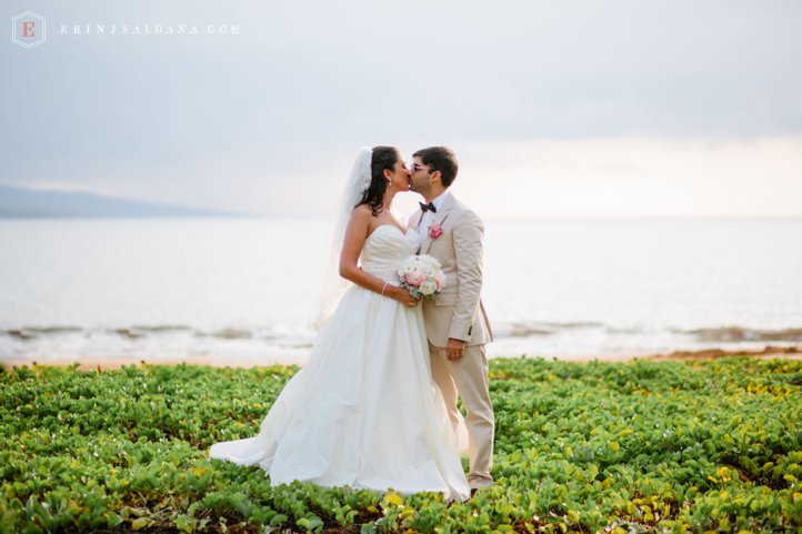 Destination Wedding in Maui at Gannon's Molokini Lookout Oceanview Sunset